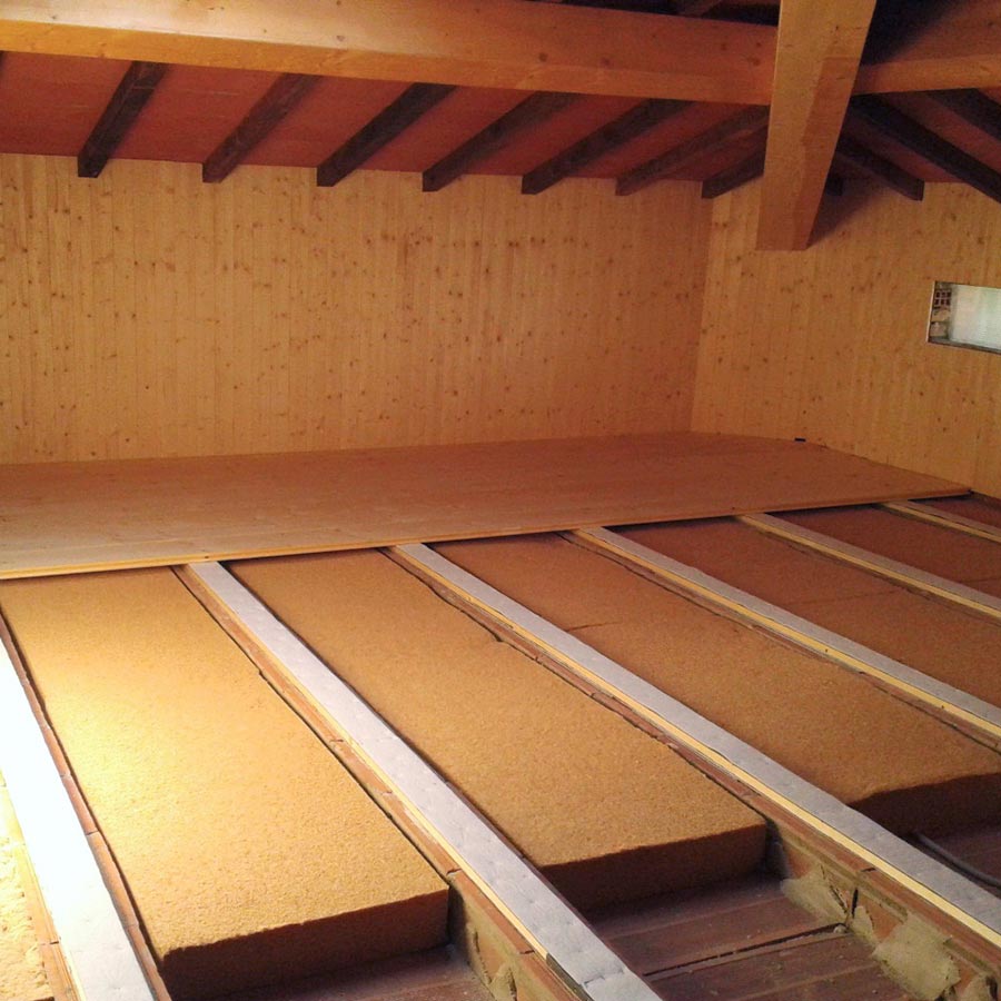 Flexible wood fiber FiberTherm Flex density 50kg/mc floor insulation